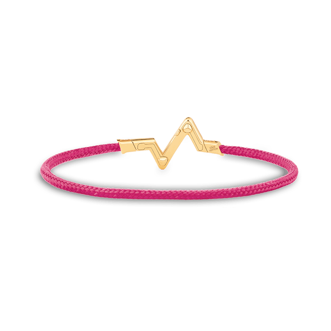 Louis Vuitton Volt Upside Down Play Pink 18K Gold Bracelet