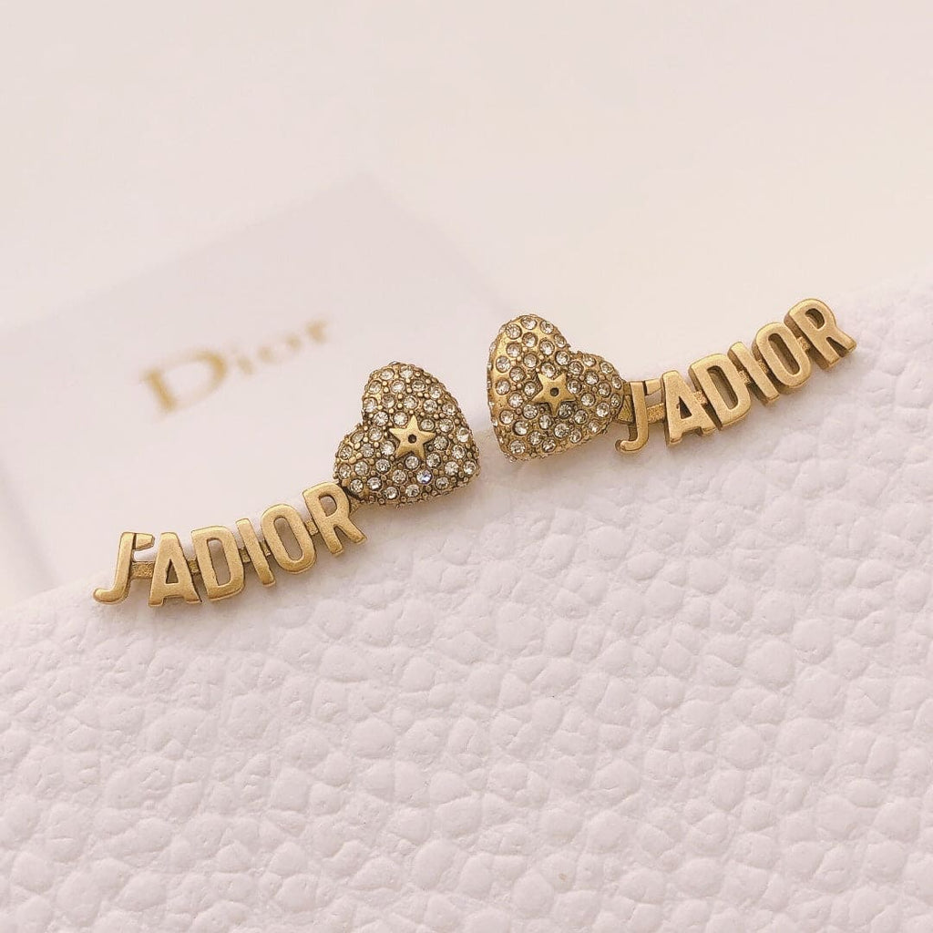 Dior J'Adior Vintage 18K Gold Earrings