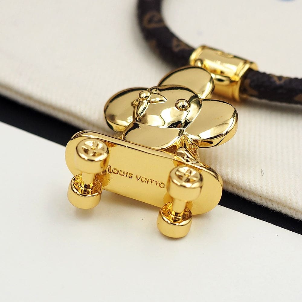 Louis Vuitton VIVIENNE KICK FLIP 18K Gold Bracelet