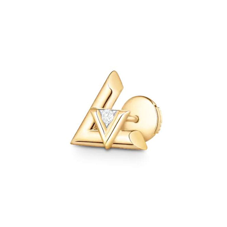 Louis Vuitton Volt One 18K Gold Earrings