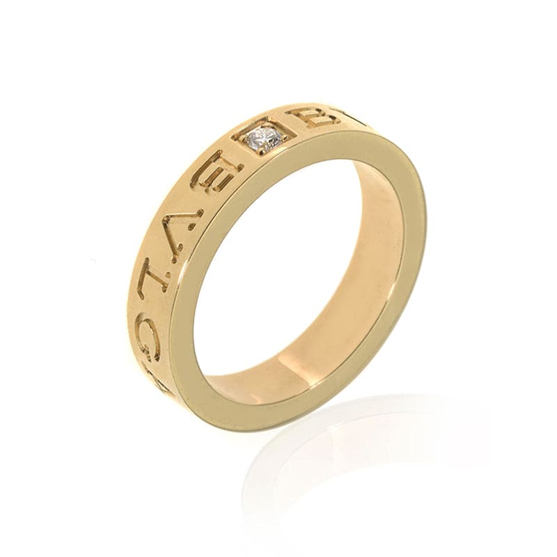 Bvlgari Diamond 18K Yellow Gold Ring