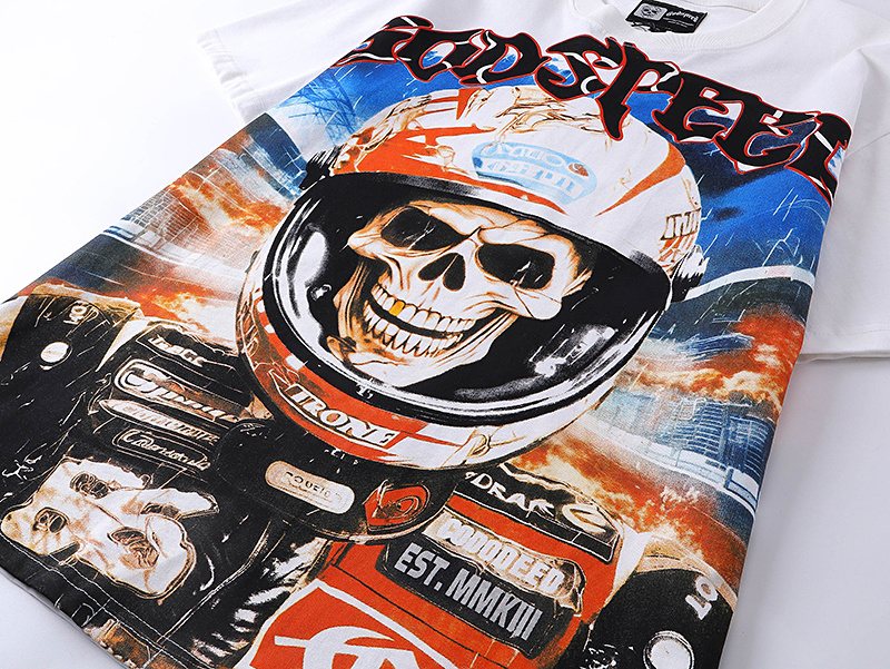 Godspeed Racer Skull Graphic T-Shirt — detail