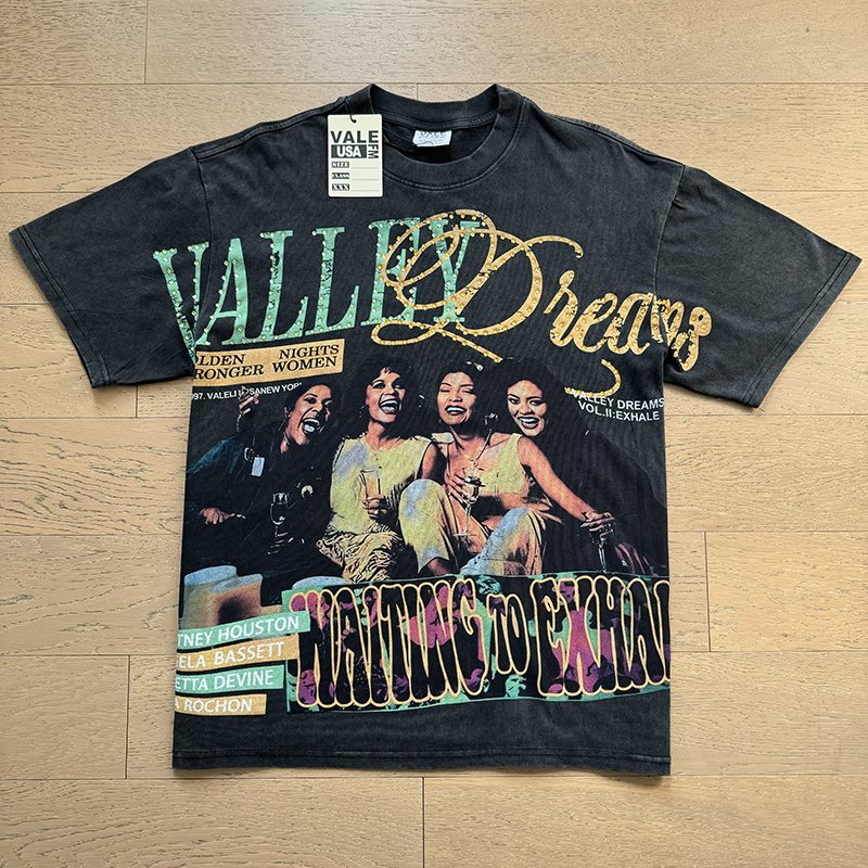 VALE USA Waiting to Exhale Rhinestone Graphic T-Shirt — front