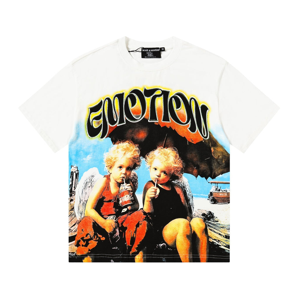 Mixed Emotion Photo Graphic Short-Sleeve T-Shirt — hero