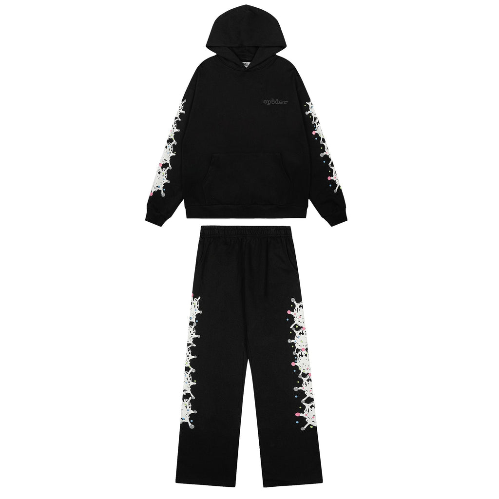 Sp5der Black Splatter Graphic Matching Set — hero