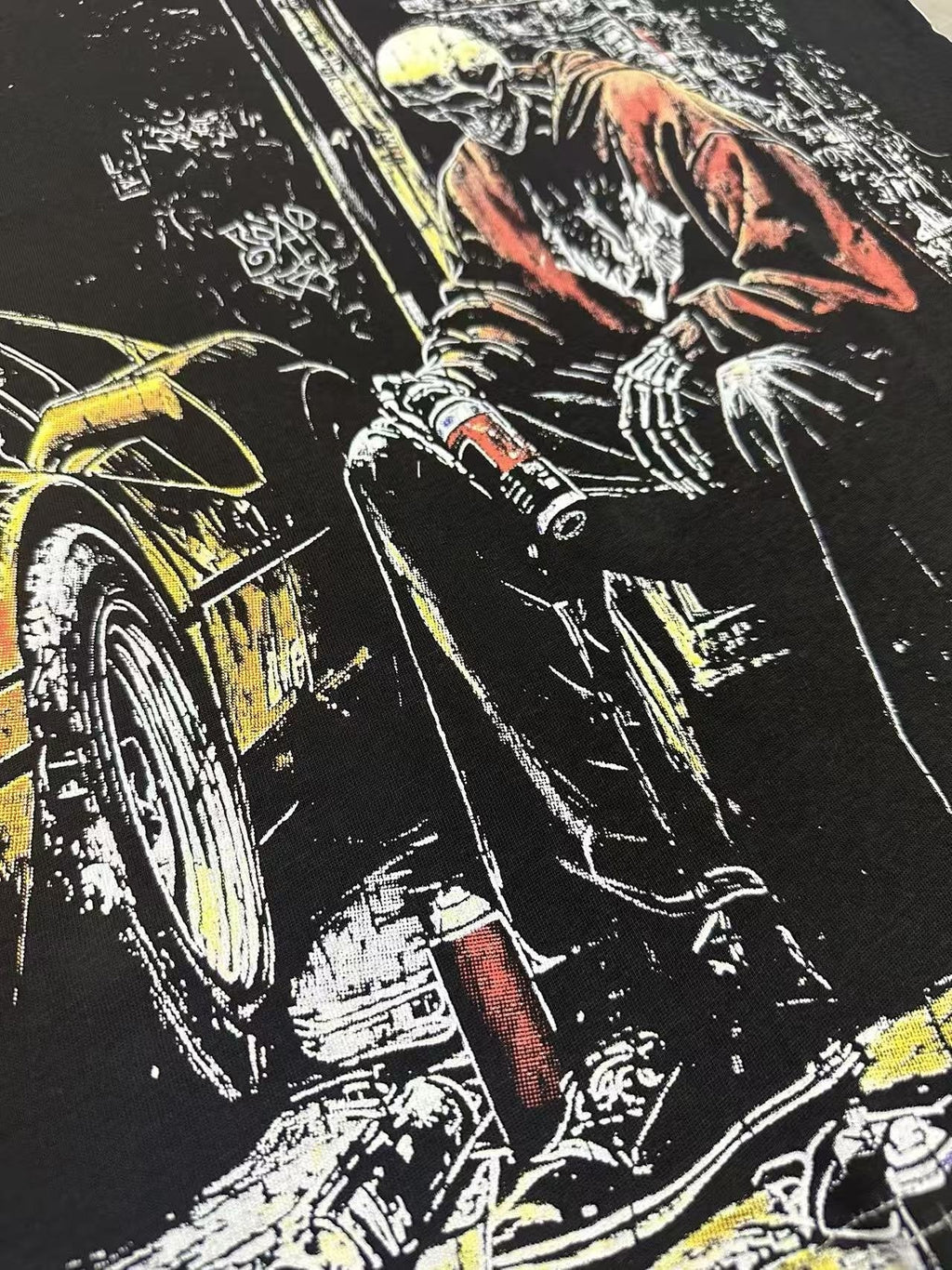 Godspeed Street Scene Graphic T-Shirt — detail