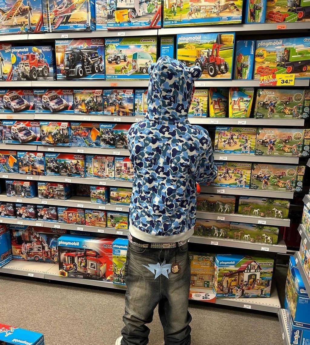 BAPE Camouflage Full-Zip Hoodie — context