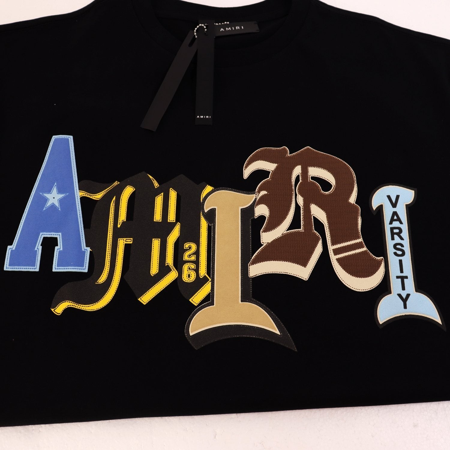 AMIRI Varsity Letter Graphic Short-Sleeve T-Shirt — front