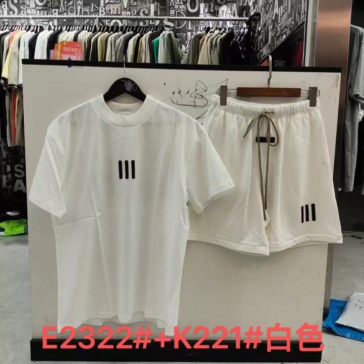 ESSENTIALS Front Wordmark T-Shirt & Shorts Set — front