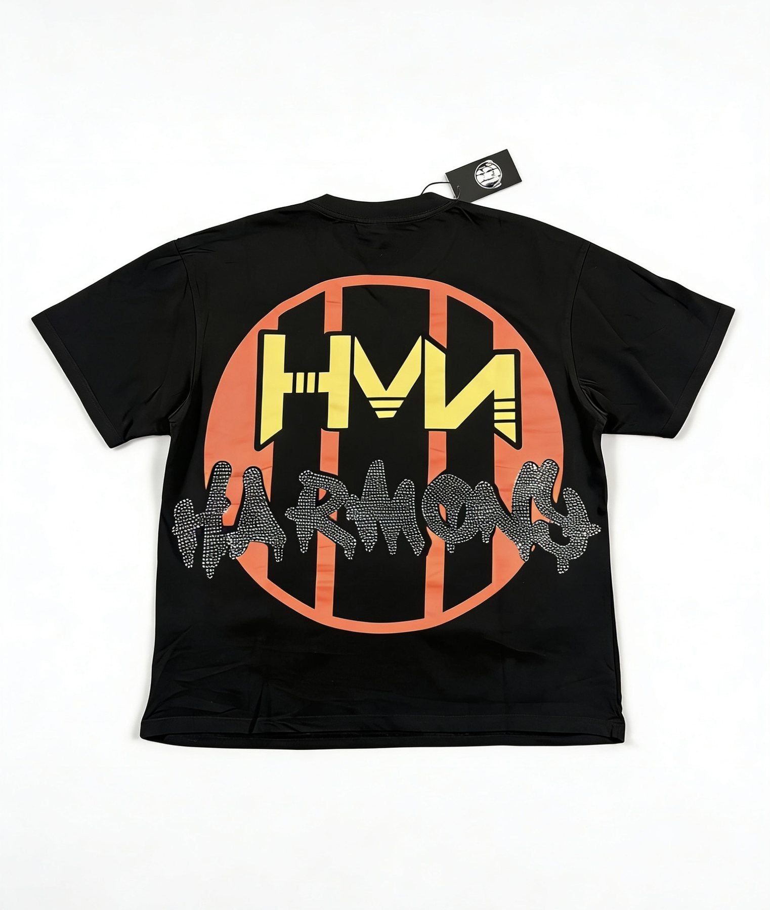 HARMONY New Age Rhinestone Graphic T-Shirt — back