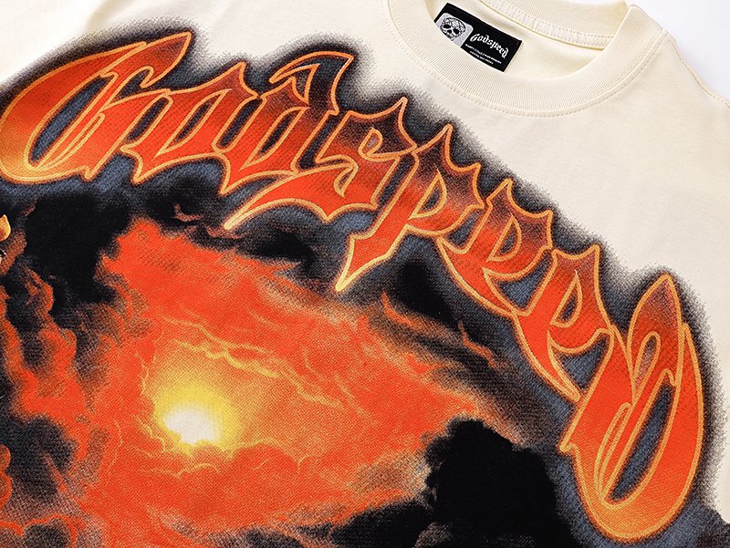 Godspeed Out of Many One Statue Graphic T-Shirt — detail