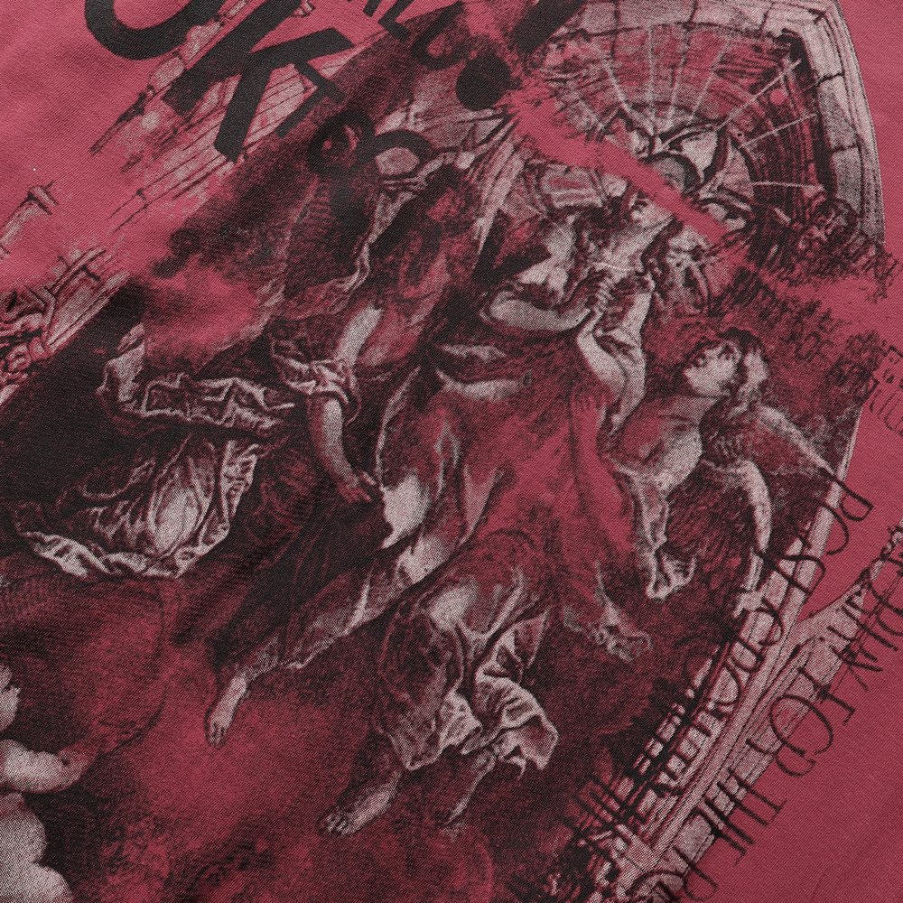 RARE PEACE Statues Rhinestone Graphic T-Shirt — detail
