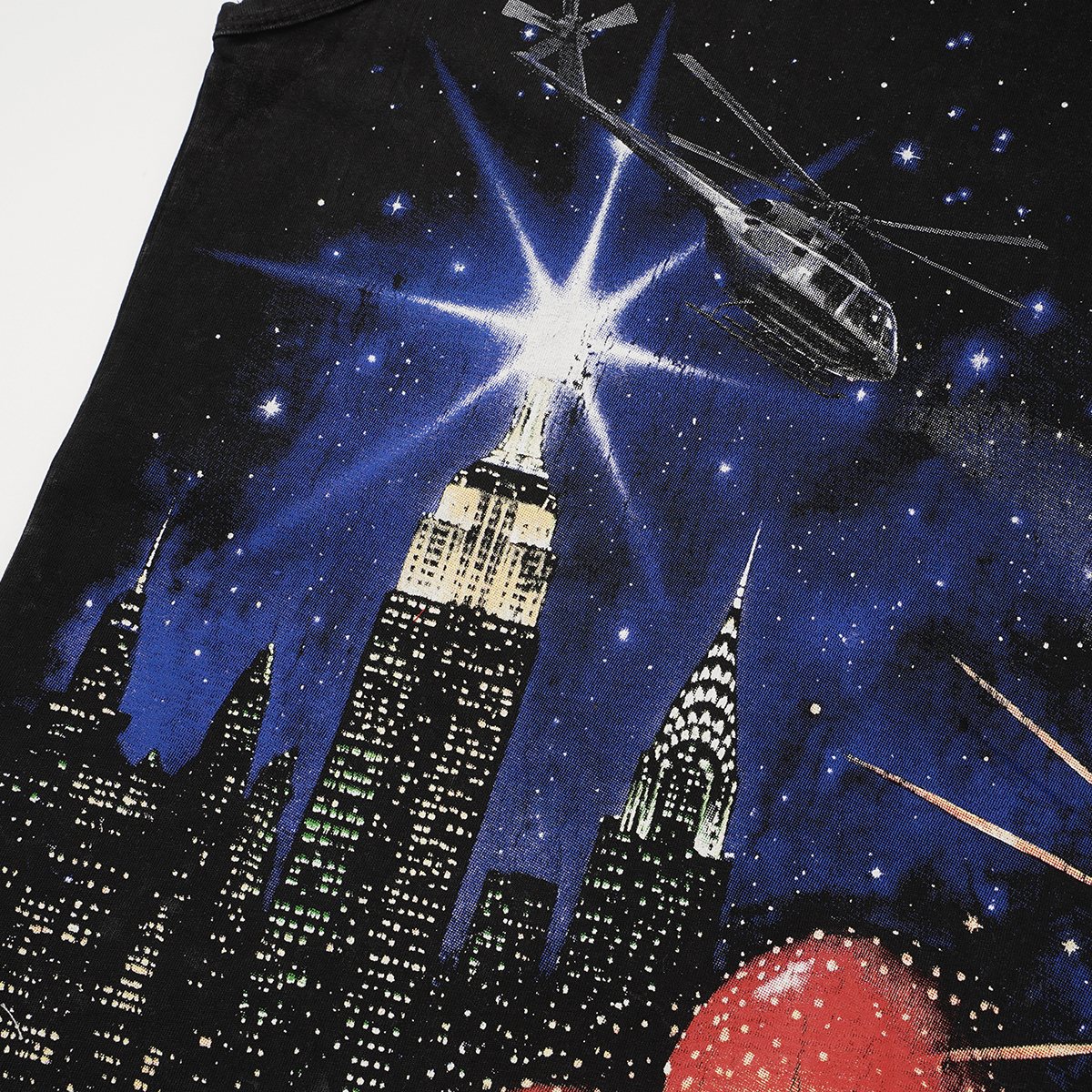 Godspeed Statue of Liberty NYC Sleeveless T-Shirt — detail