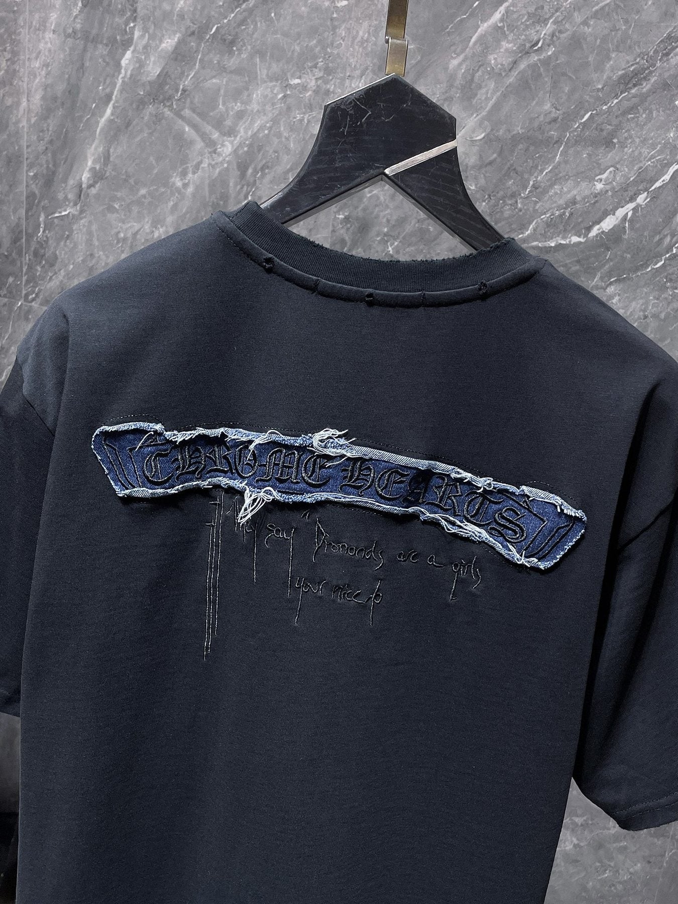 Chrome Hearts Cross Patch Graphic T-Shirt — detail