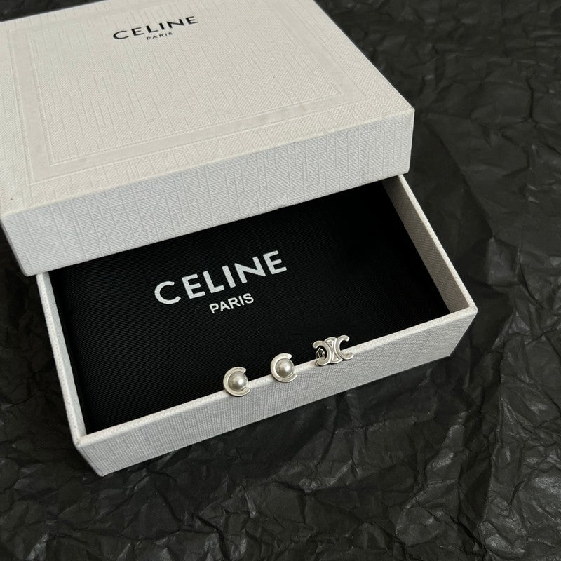 Celine Pearl Gold 18K Gold Earrings