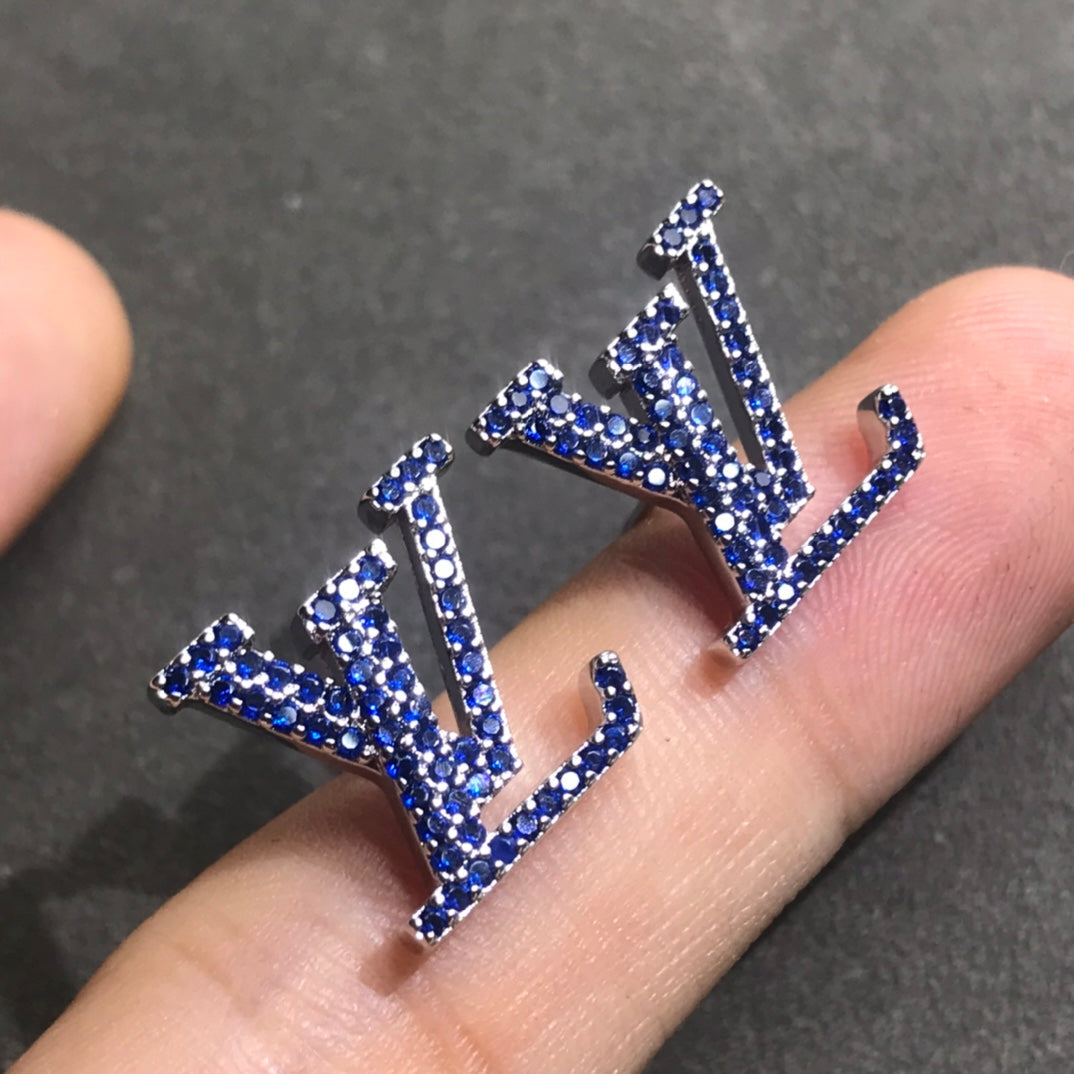 Louis Vuitton Iconic Aquamarine 18K Gold Earrings