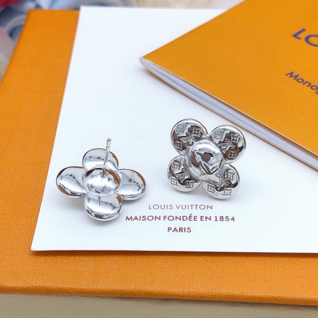 Louis Vuitton Vivienne 18K Gold Earrings