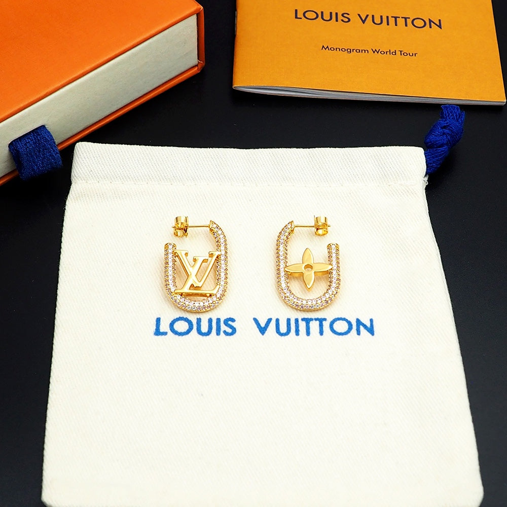 Louis Vuitton My Chain 18K Gold Earrings