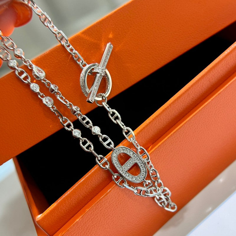 Hermes Farandole Diamond 18K Gold Bracelet