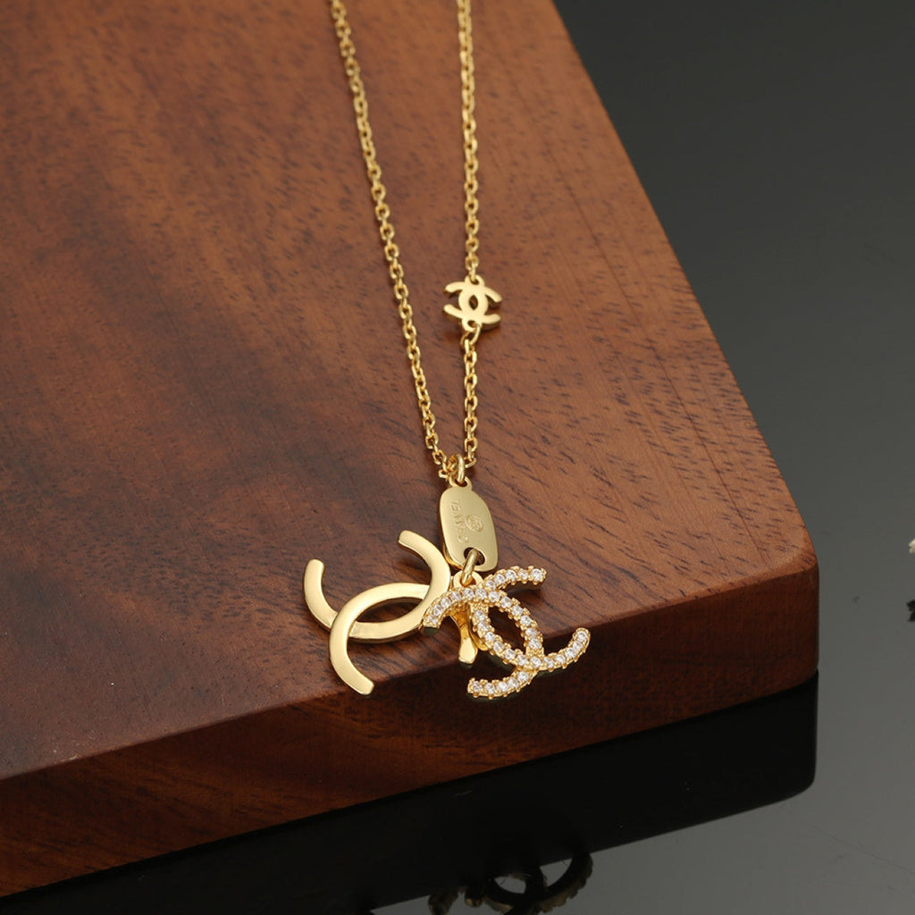 Chanel Diamond Long 18K Gold Necklace